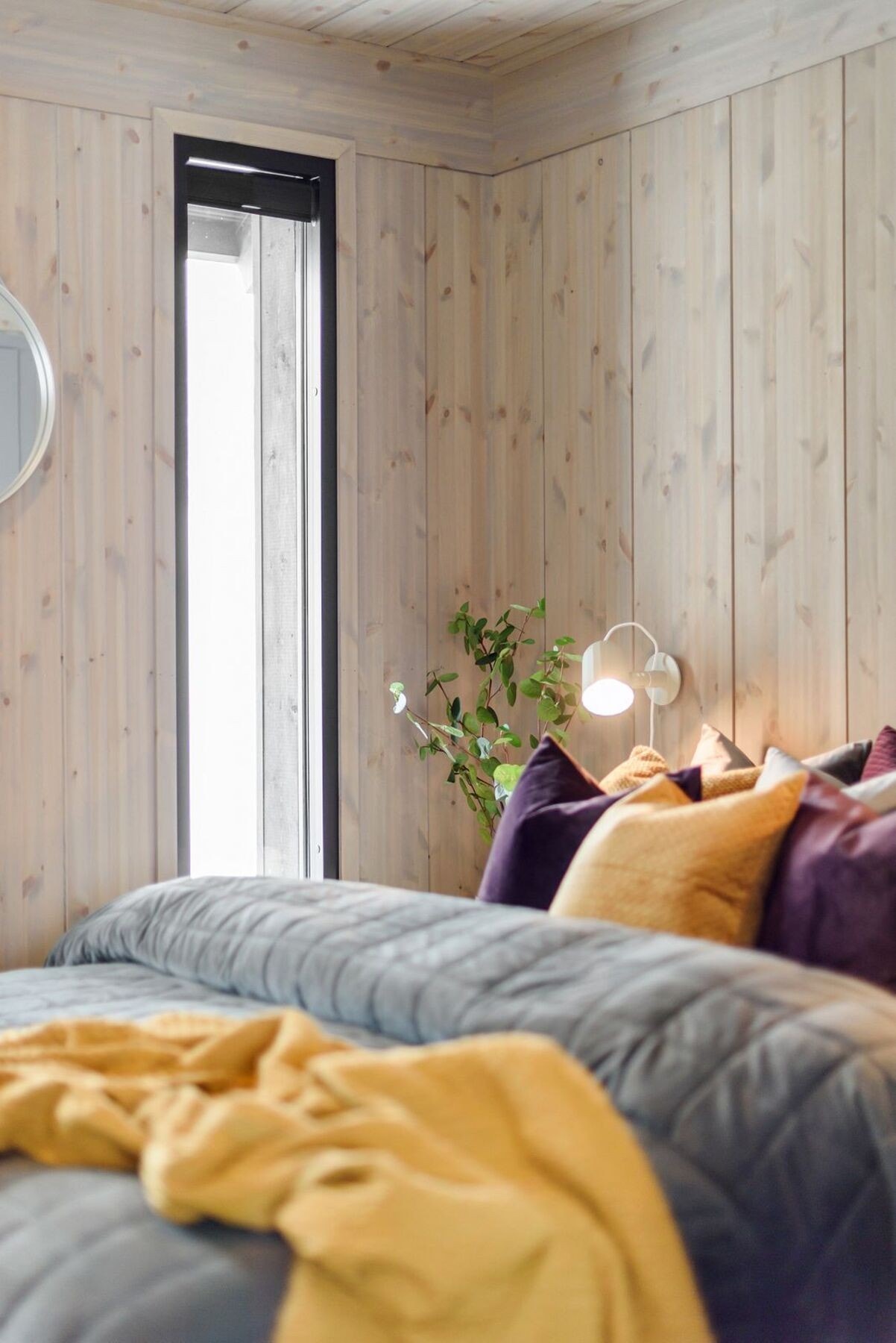 Vy-panel gir delikate og lune overflater.
Foto fra en av våre visningshytter Galleribilde