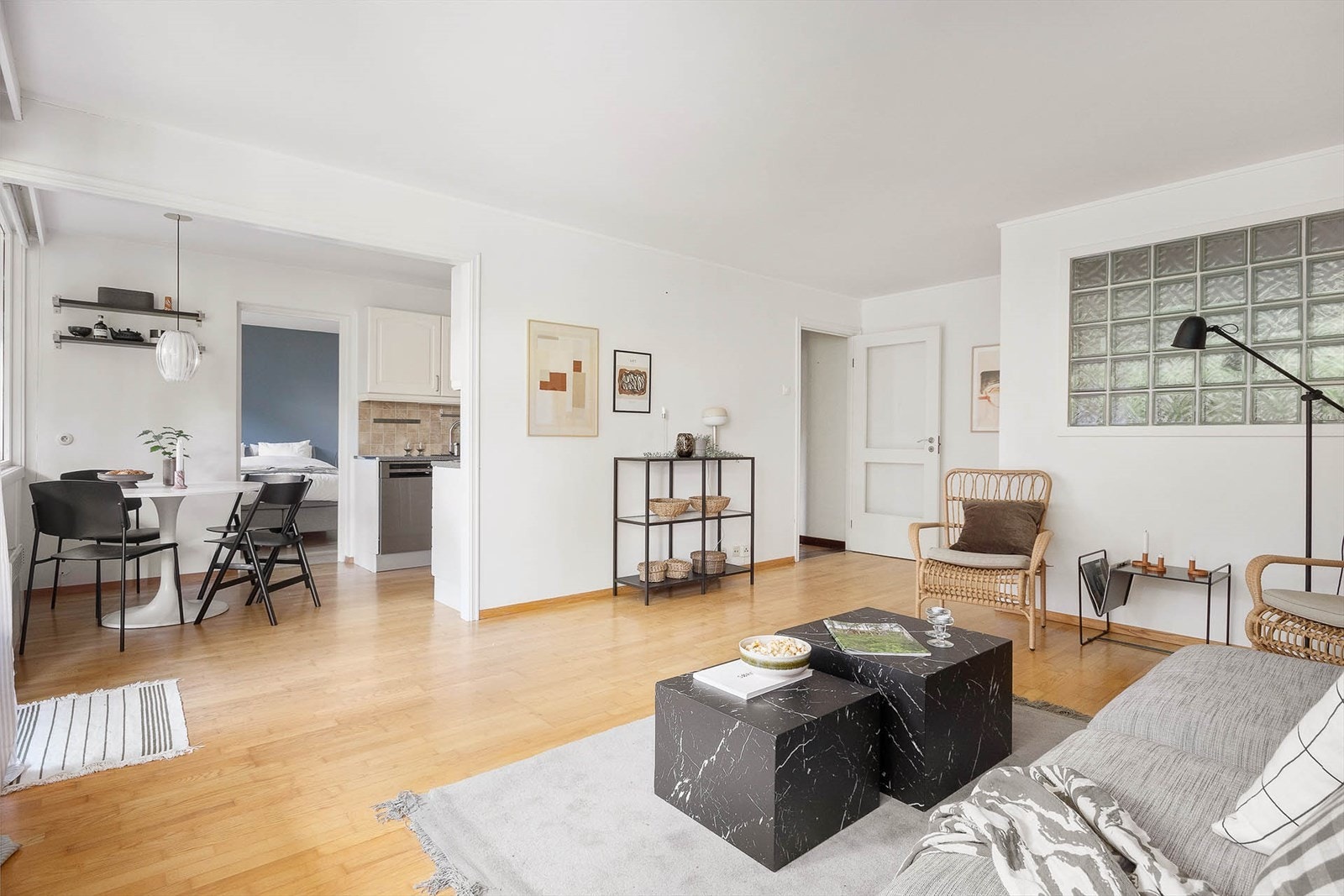 Leiligheten har en fin planløsning med flere innredningsmuligheter Galleribilde