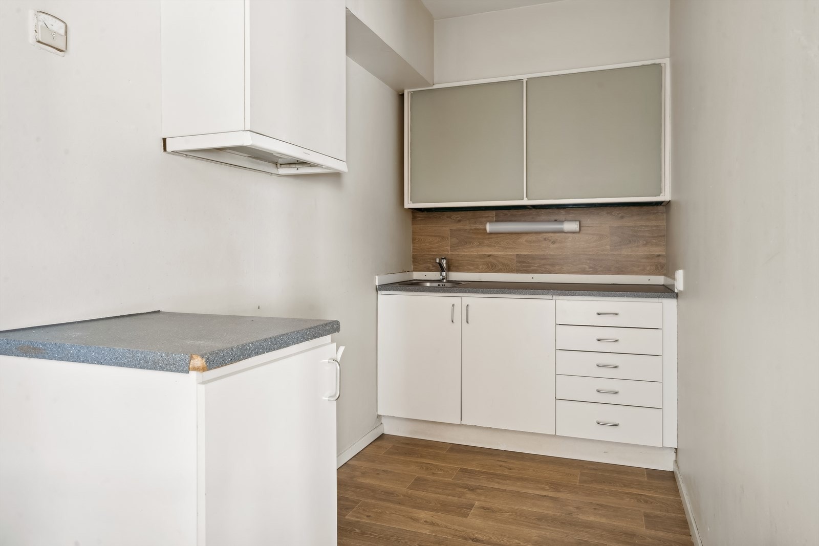 Med tilpasset innredning kan dette bli ett flott, fullverdig minikjøkken. Galleribilde