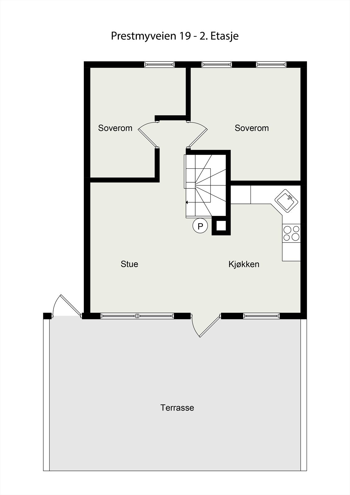 Plantegning 2. Etasje Galleribilde