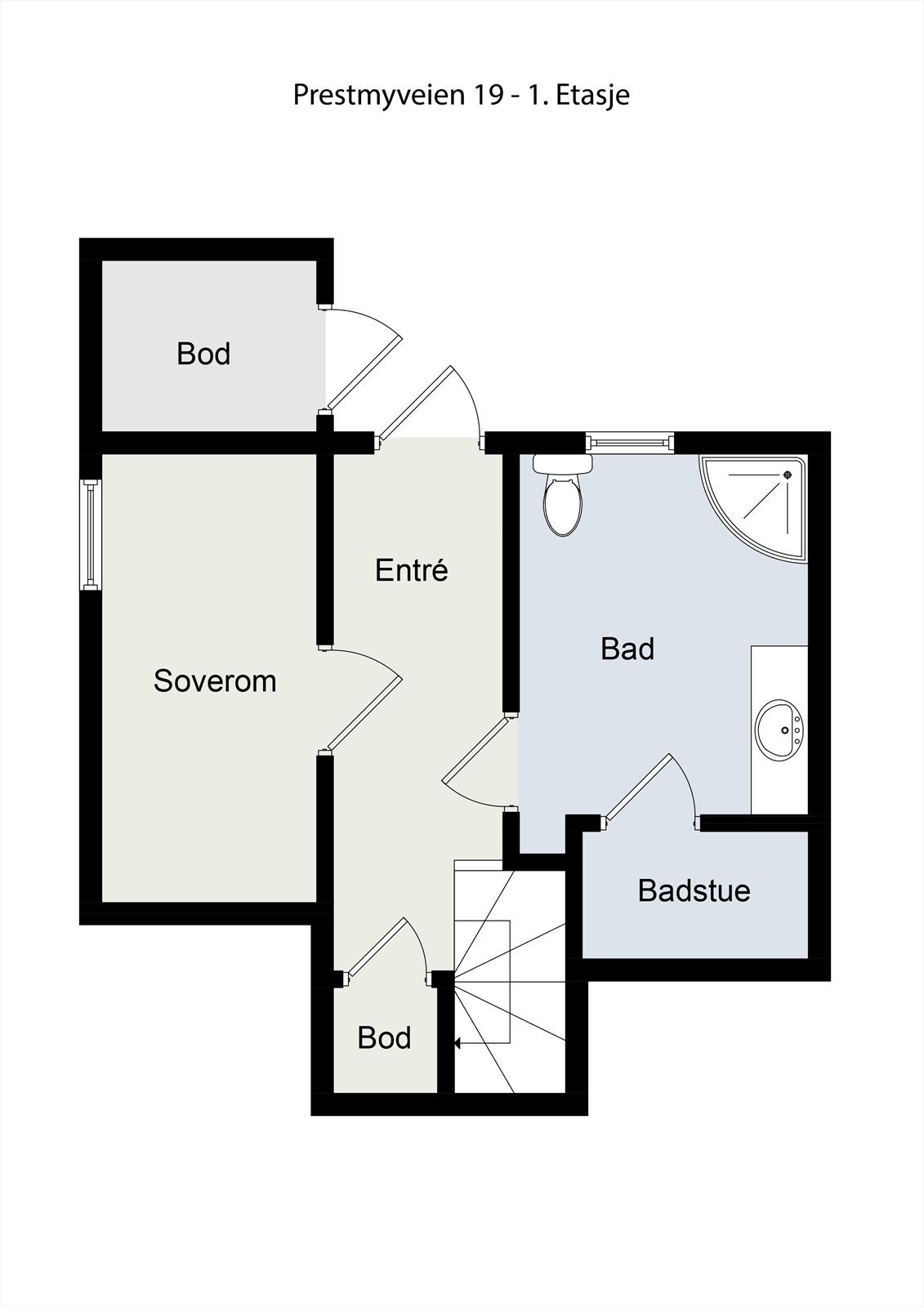 Plantegning 1. Etasje Galleribilde