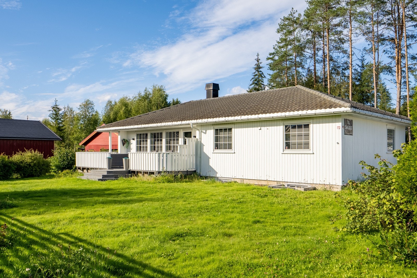 Boligen ligger i rolige omgivelser i Øvre Vang. Galleribilde