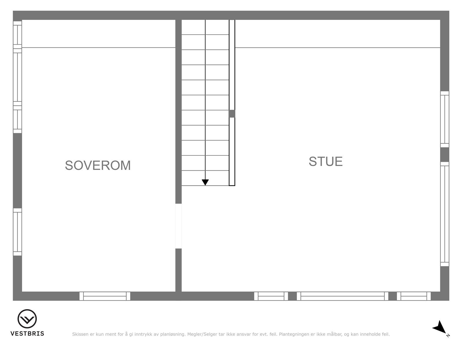 Plantegning loft Galleribilde