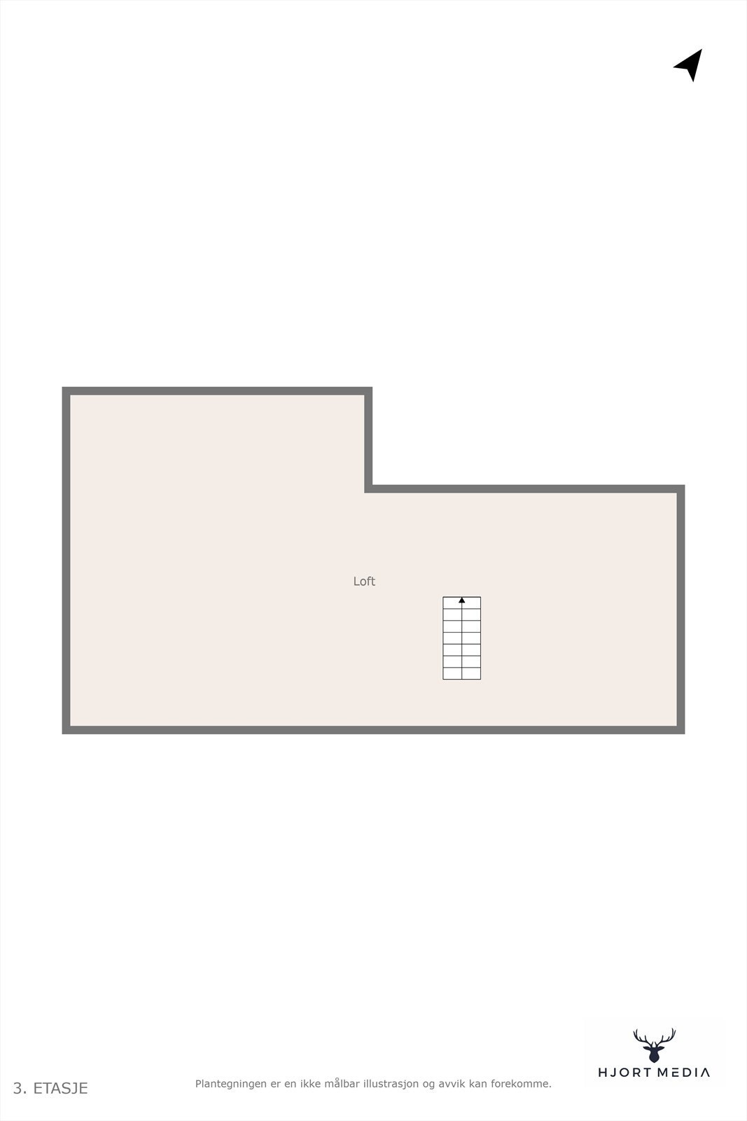 Plantegning loft Galleribilde