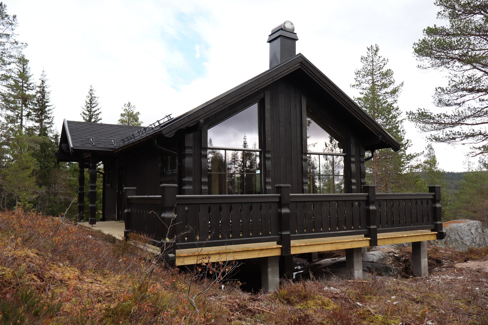 Her kan du få en splitter ny hytte, og fullføre innsiden selv dersom du ønsker å gjøre litt egeninnsats. Galleribilde