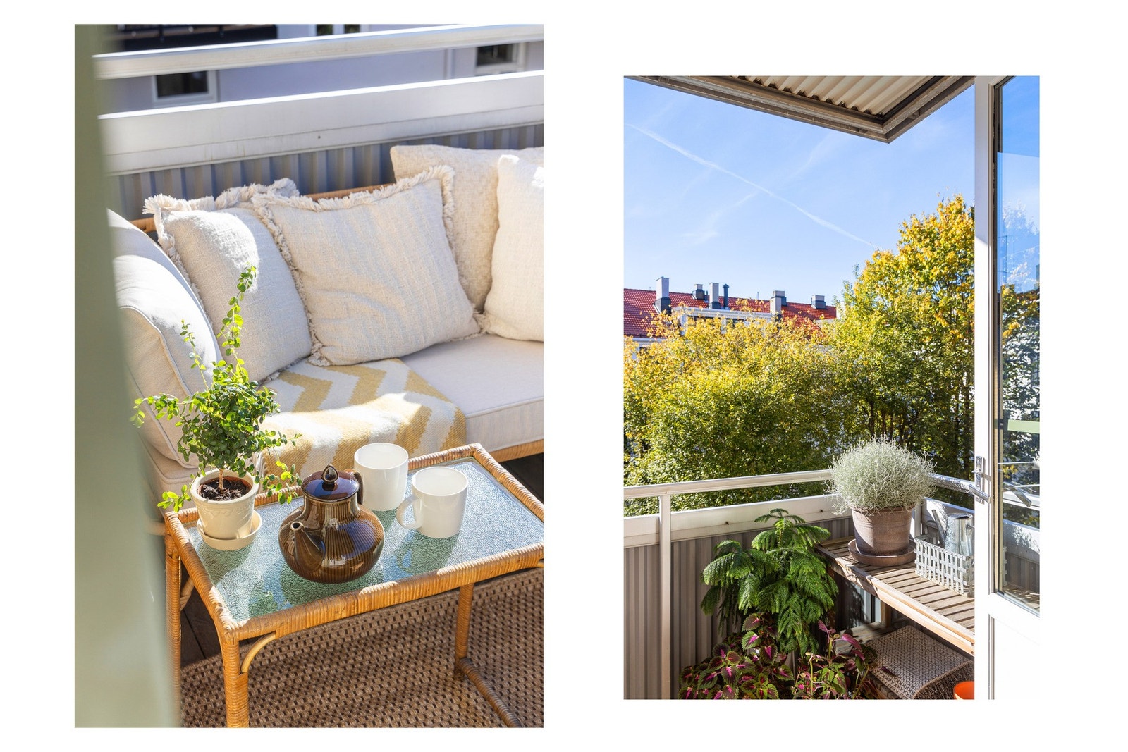 Her kan du nyte sol store deler av dagen, sol fra rundt kl. 11:30 til kl. 20:00 (sommerstid). Galleribilde