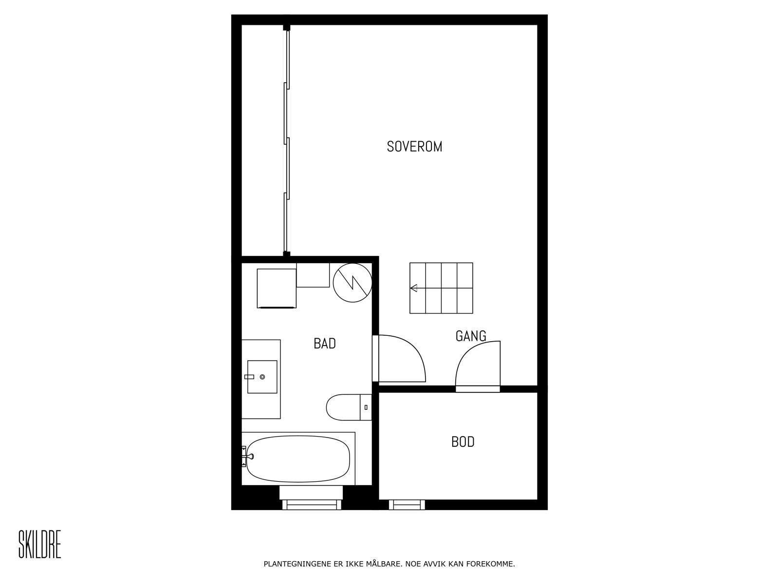 Plantegning kjeller. Galleribilde