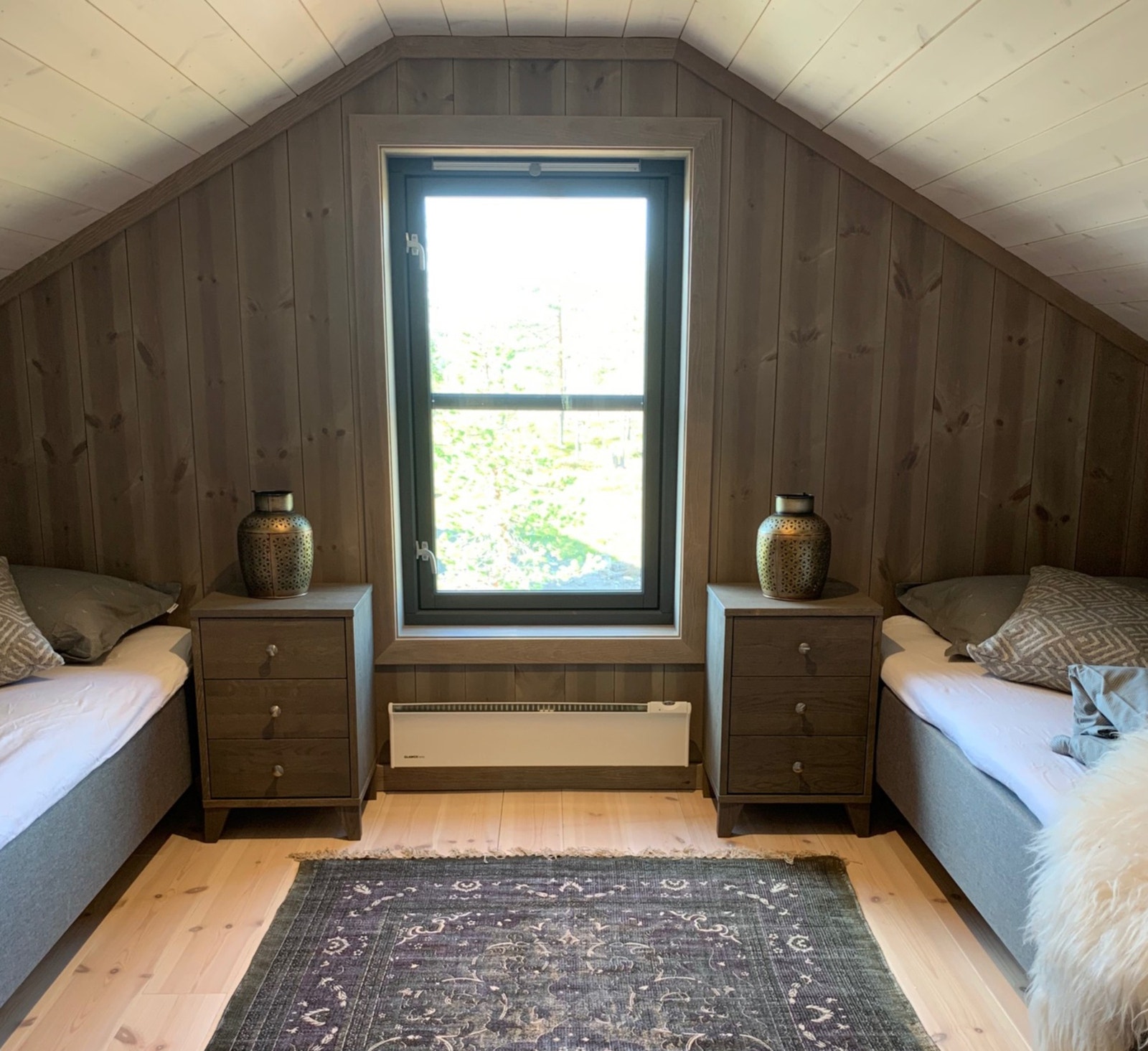 Hyttemodellen har hems med gulvareal på 22m2 - som gir ekstra god plass til familie og venner Galleribilde