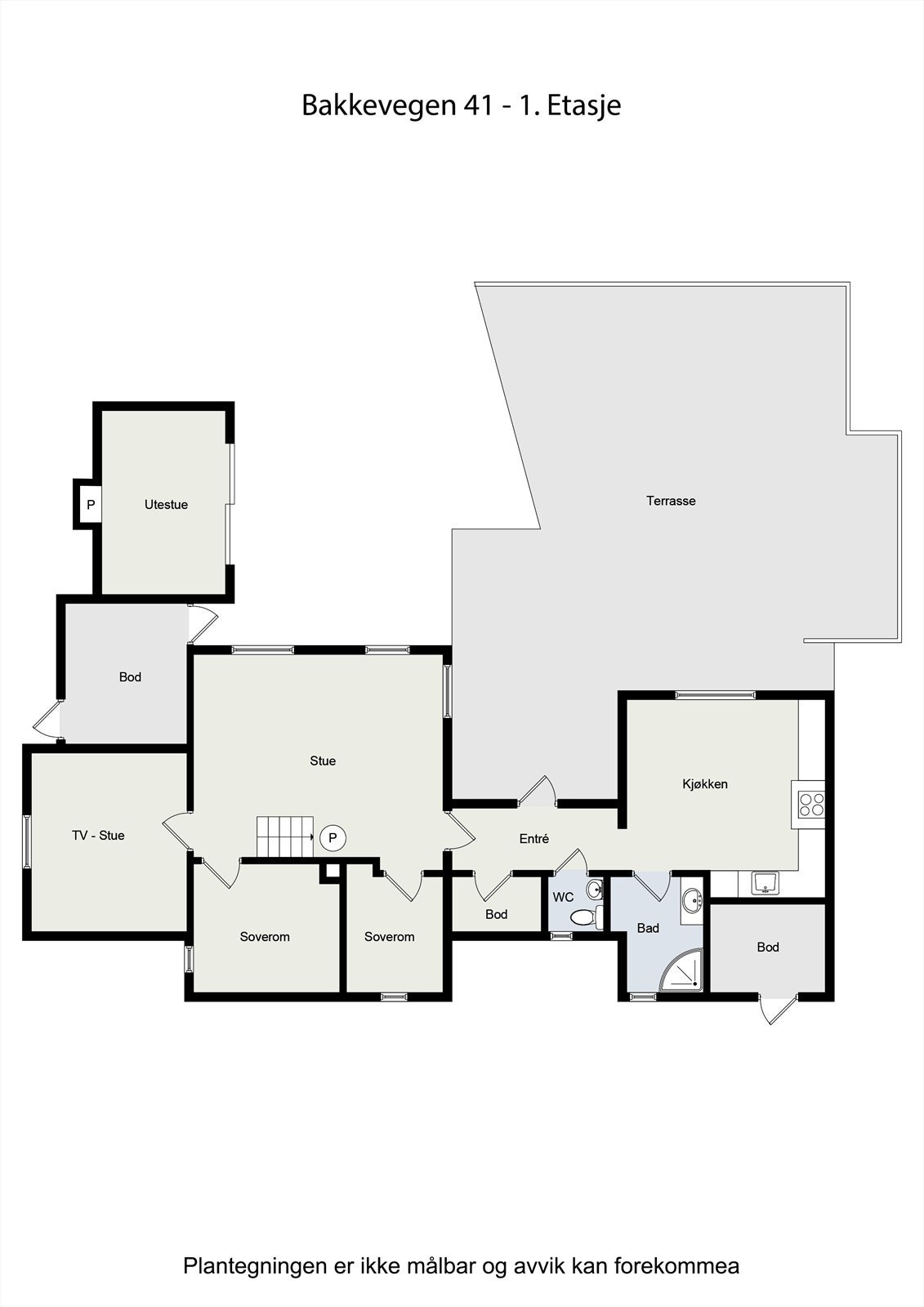 Plantegning 1. Etasje Galleribilde