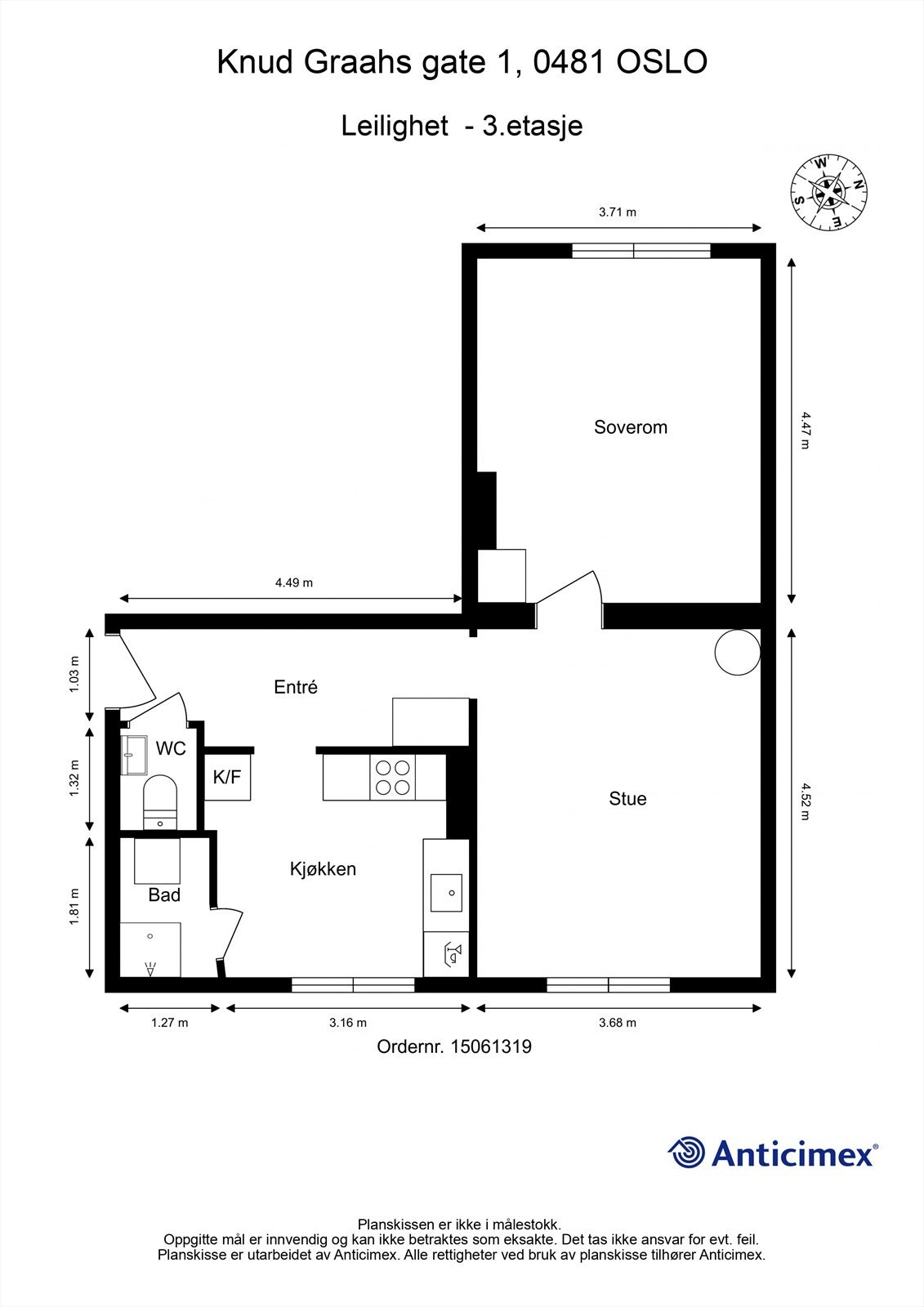 Planskisse Galleribilde