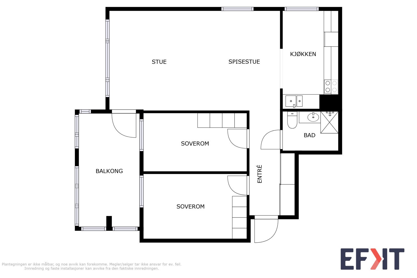 2dplan og 1 Galleribilde