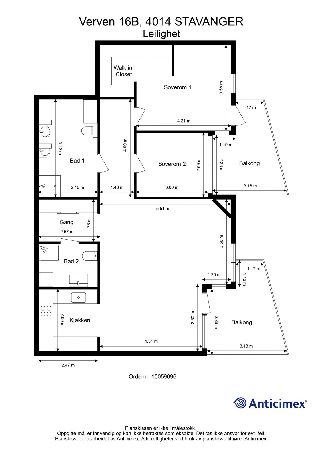 Plantegning Galleribilde