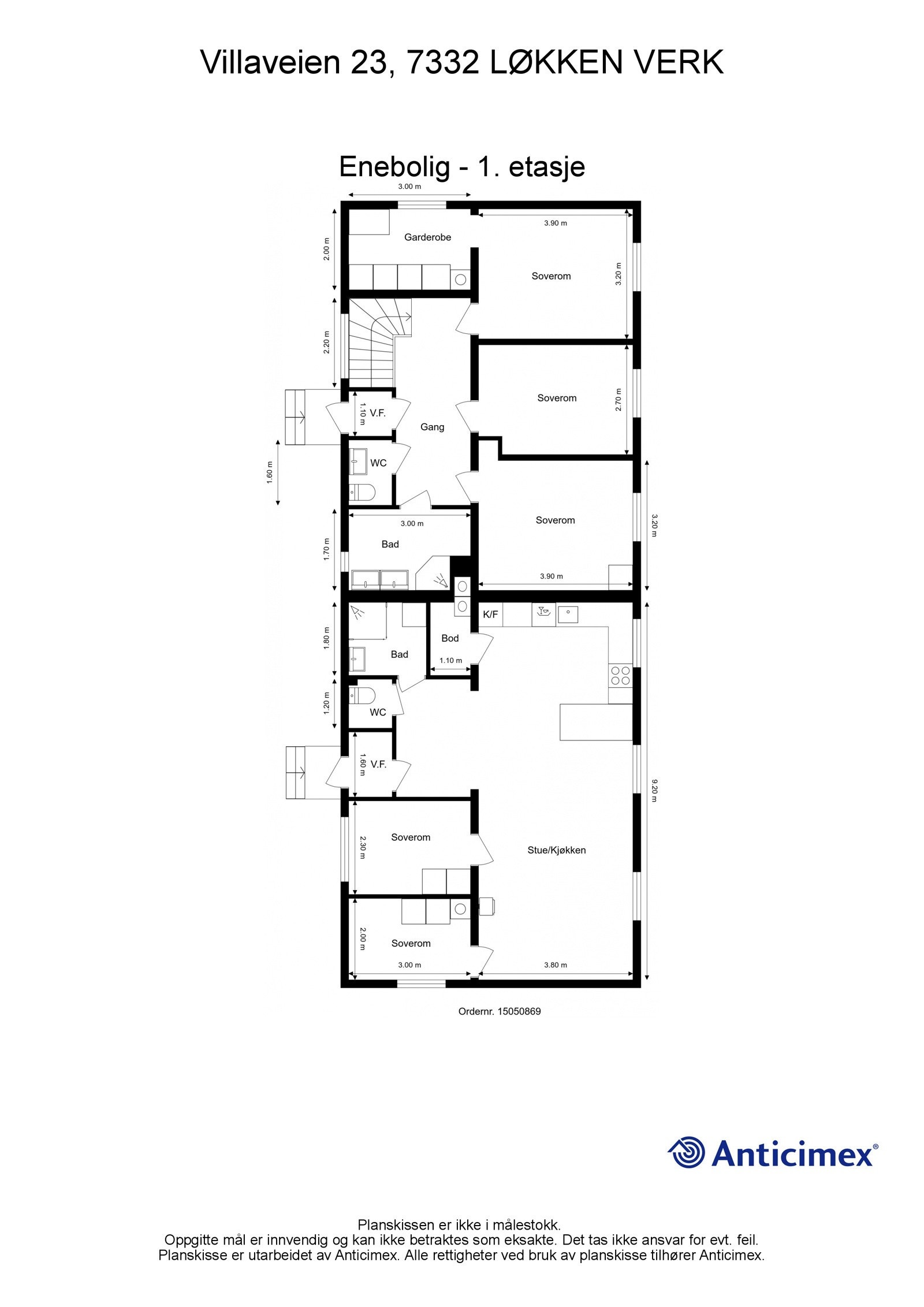 Plantegning første etasje. Galleribilde