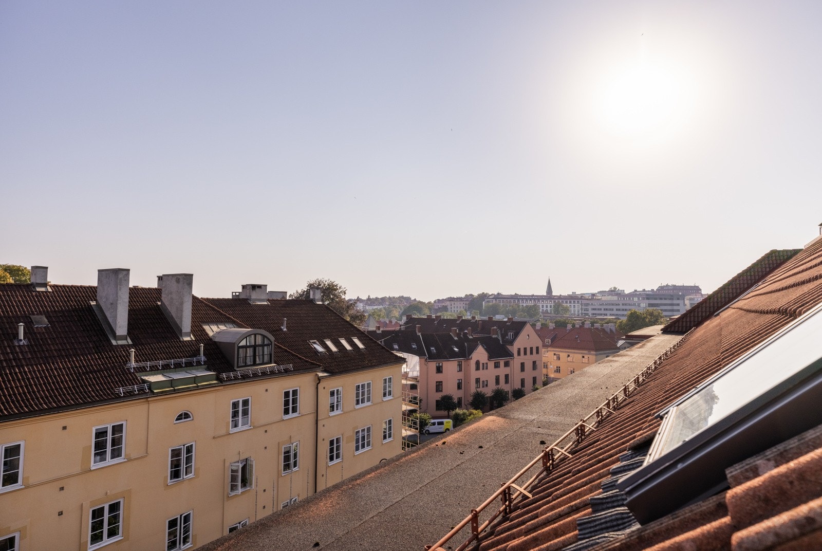 Utsyn fra loftsvinduene. Galleribilde