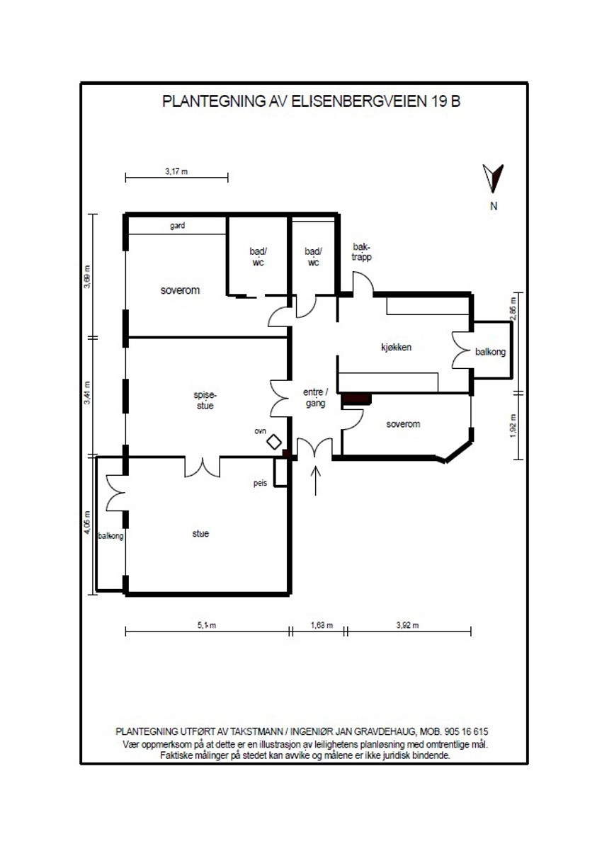 God og arealeffektiv planløsning Galleribilde