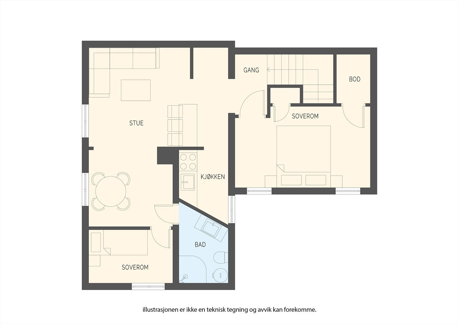 Planskisse Galleribilde