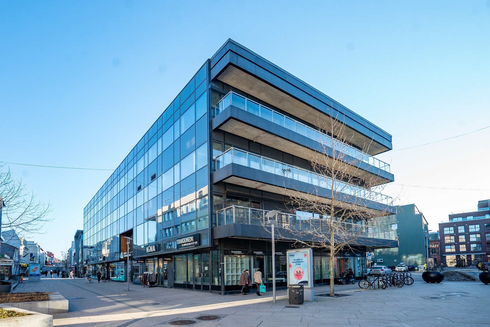 Brage Fram-gården midt i hjerte av Fredrikstad sentrum. Galleribilde