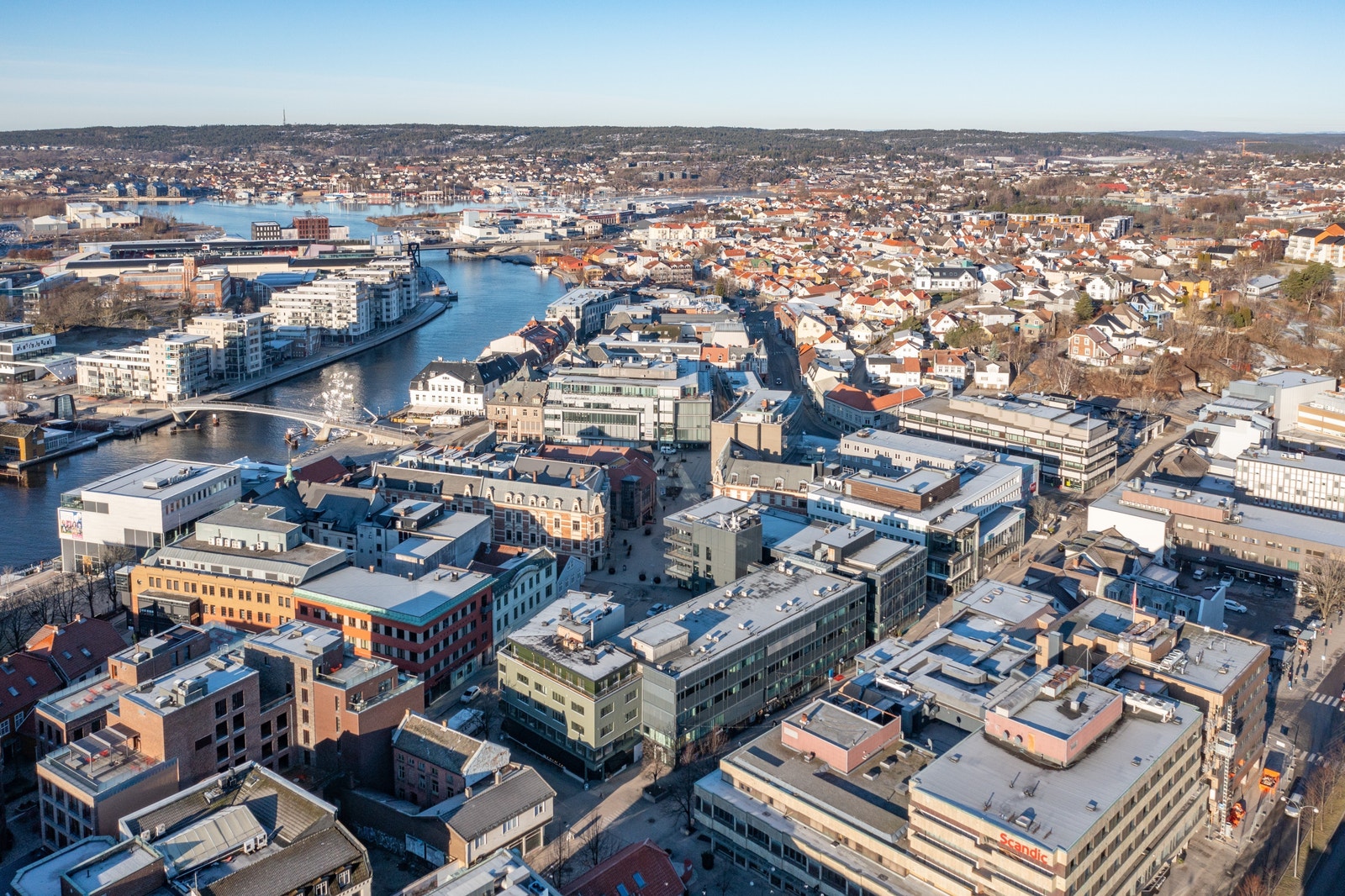 Brage Fram-gården midt i hjerte av Fredrikstad sentrum. Galleribilde