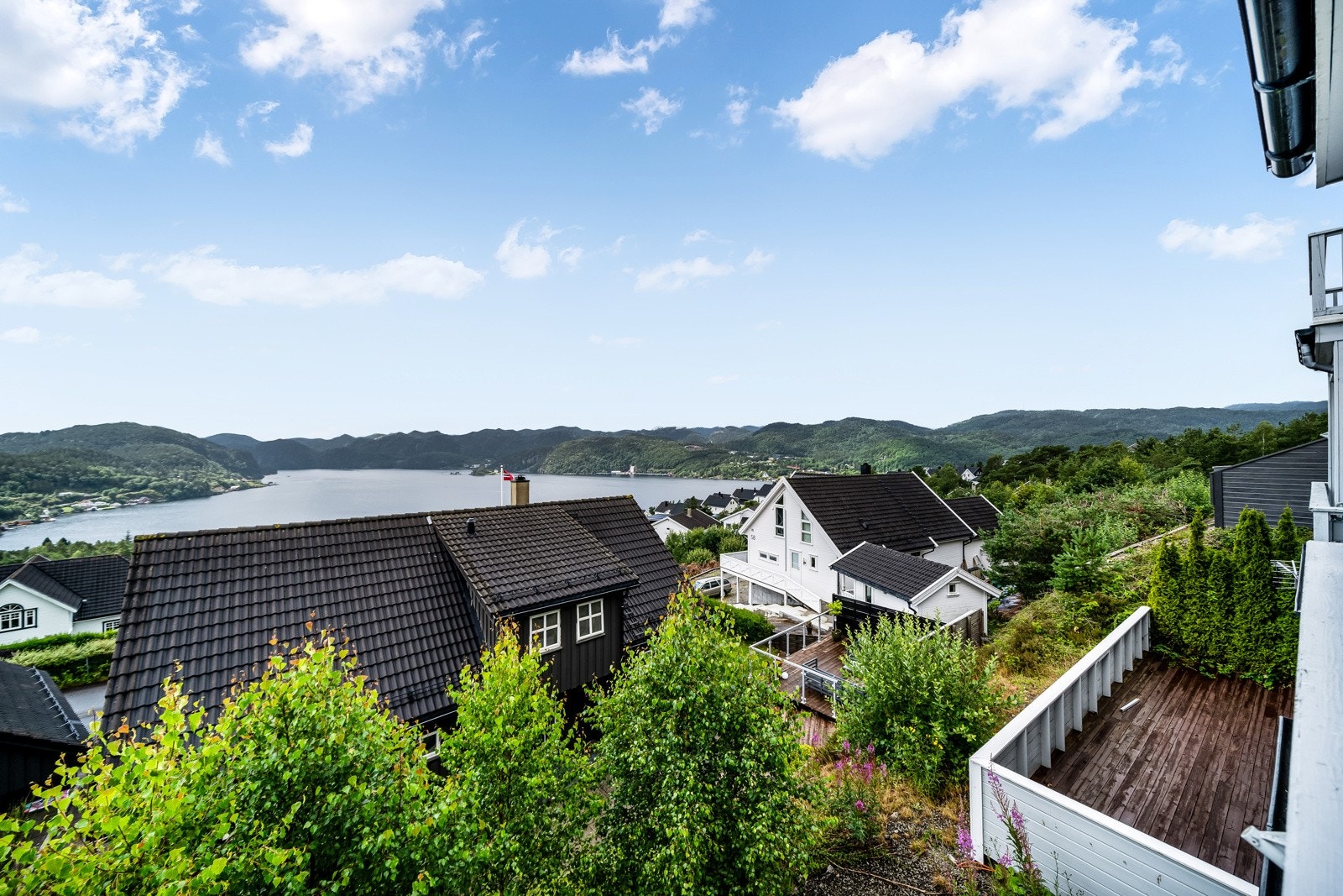 Nydelig utsikt over fjorden. Galleribilde