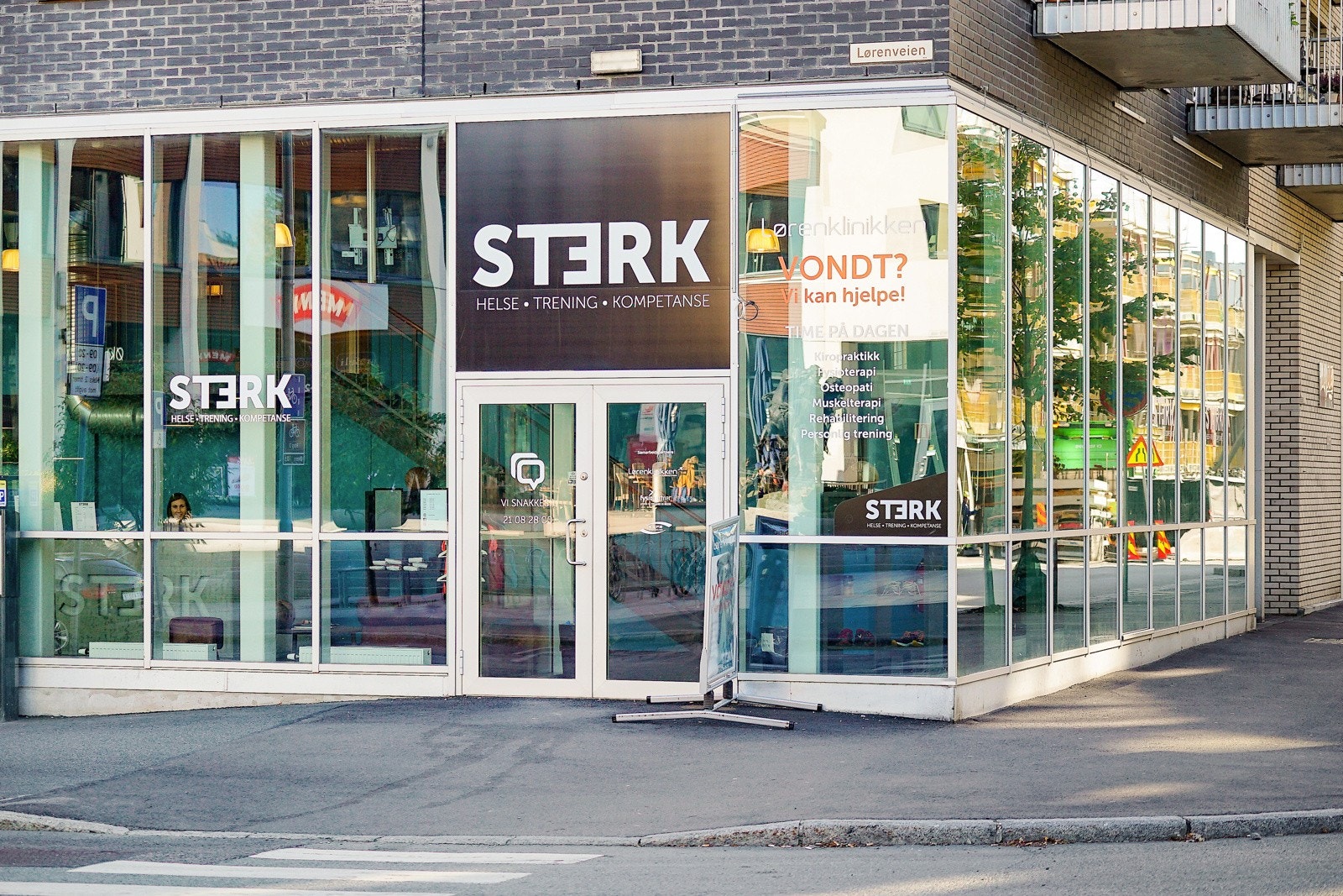 Flere treningssentre i kort gangavstand (50 m og 250 m) Galleribilde