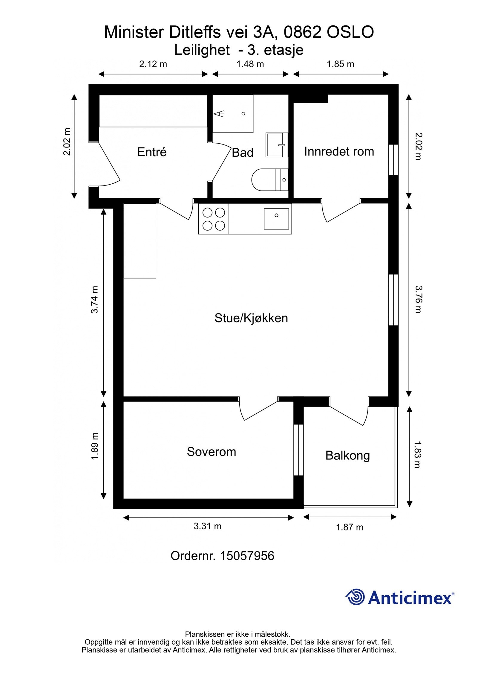 plantegning Galleribilde