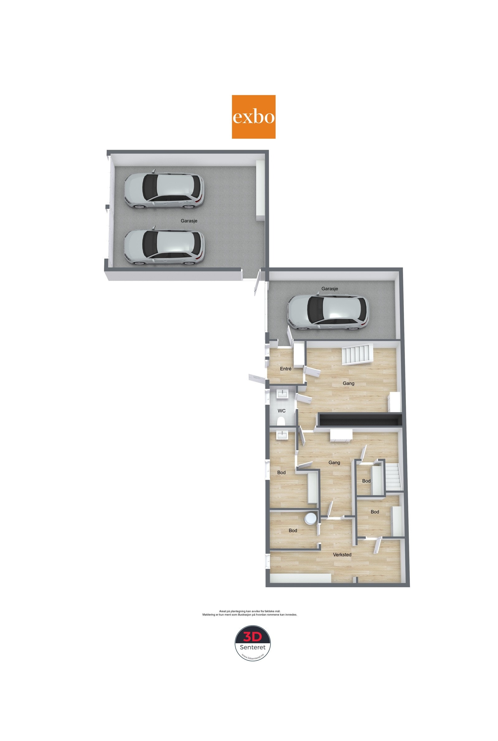 Tjørsvågveien 21 - Planskisse 1 - 3D Floor Plan Galleribilde