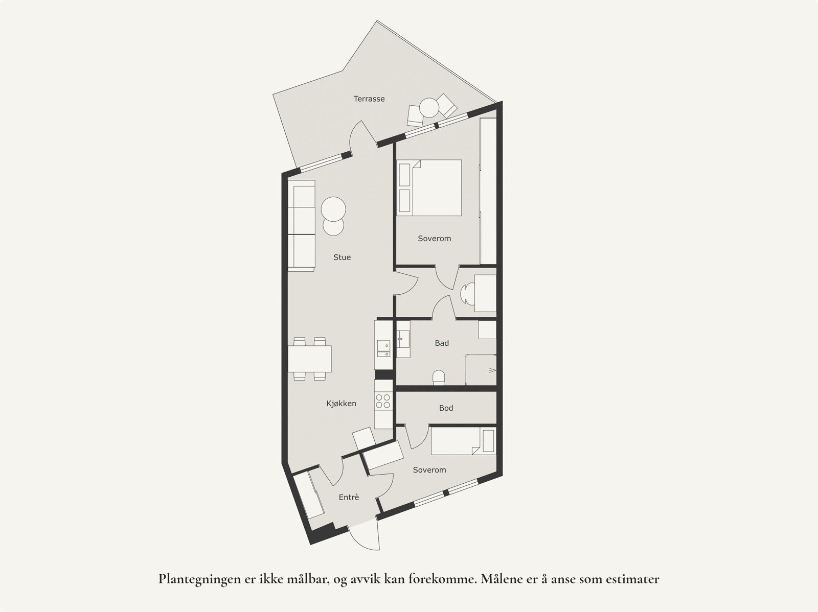 Plantegning 1. etasje Galleribilde