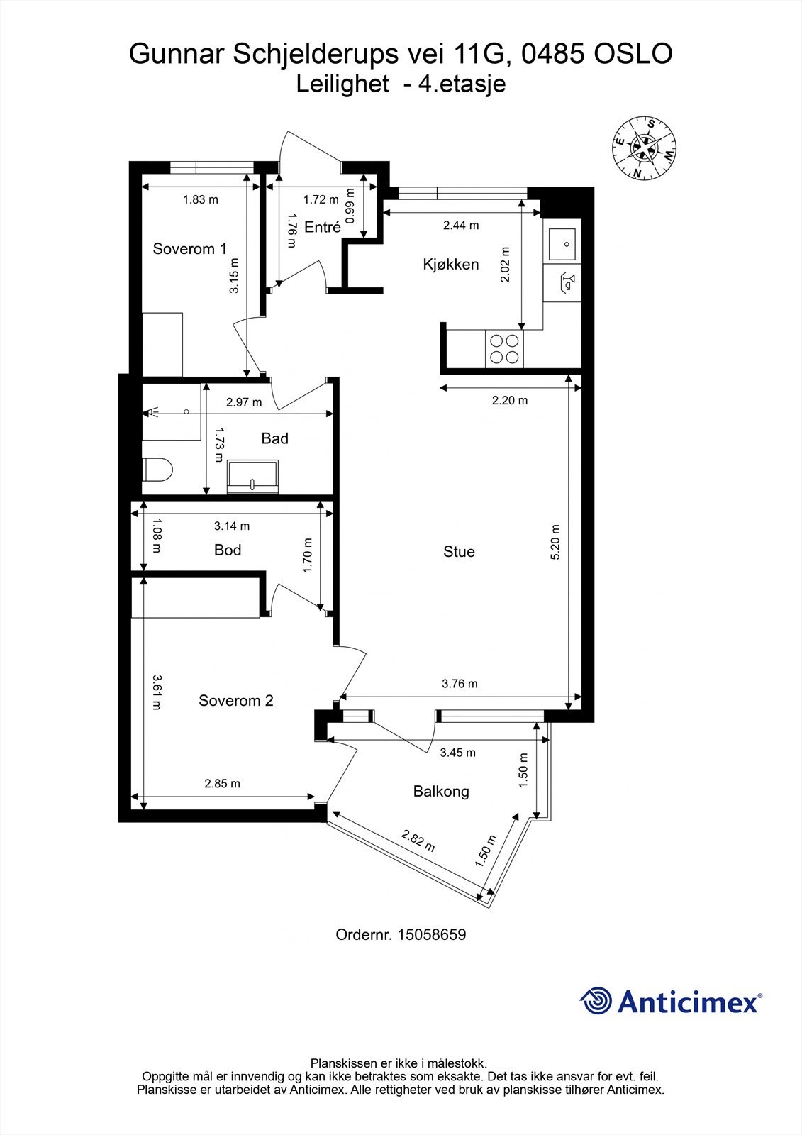 Planskisse Galleribilde