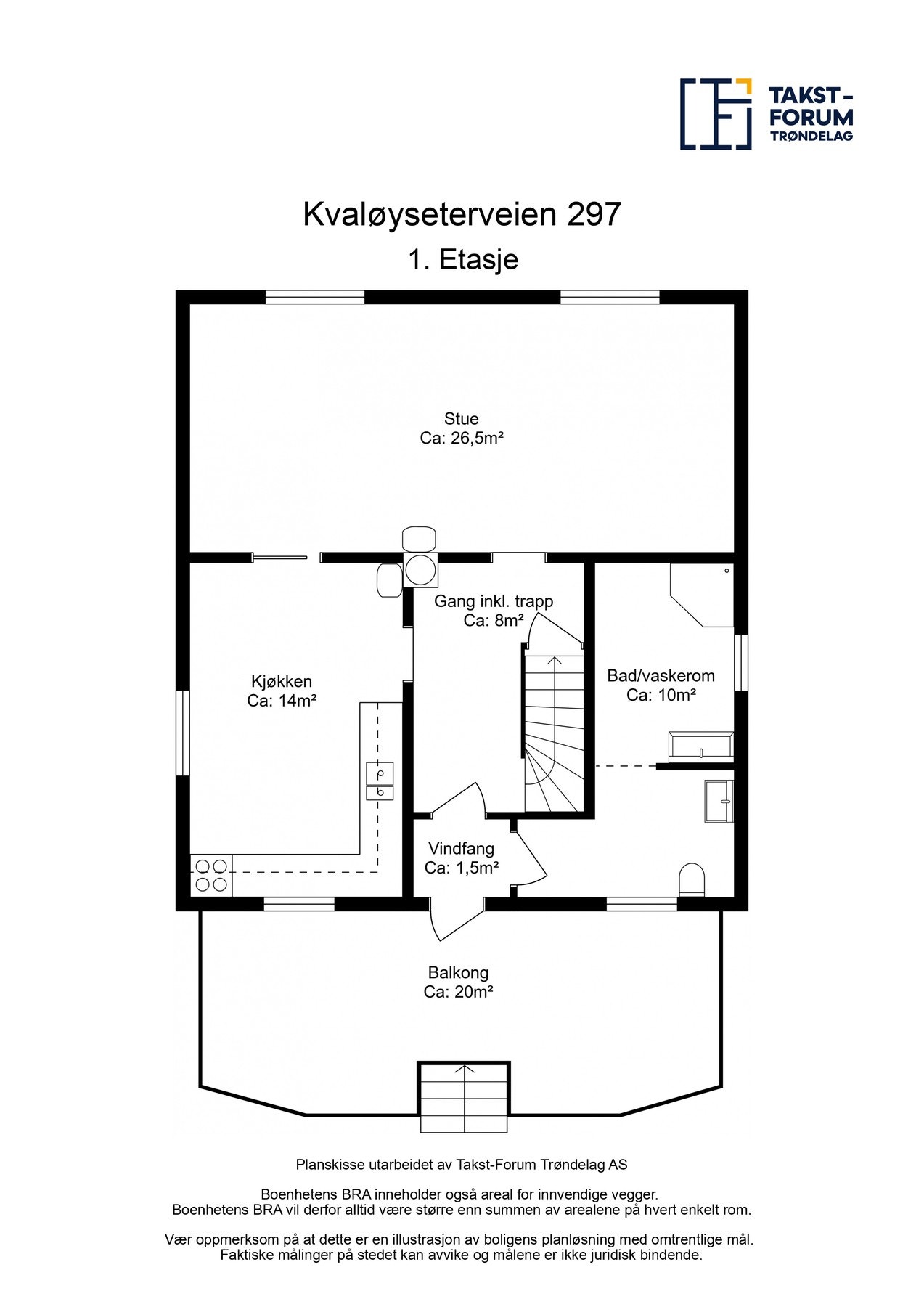 Planskisse 1. etasje. Galleribilde