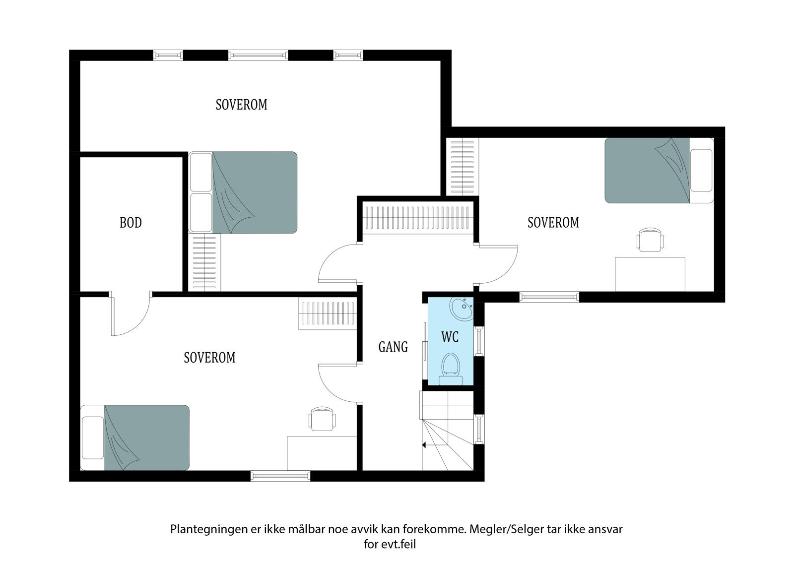 Planskisse 3. etg. Galleribilde