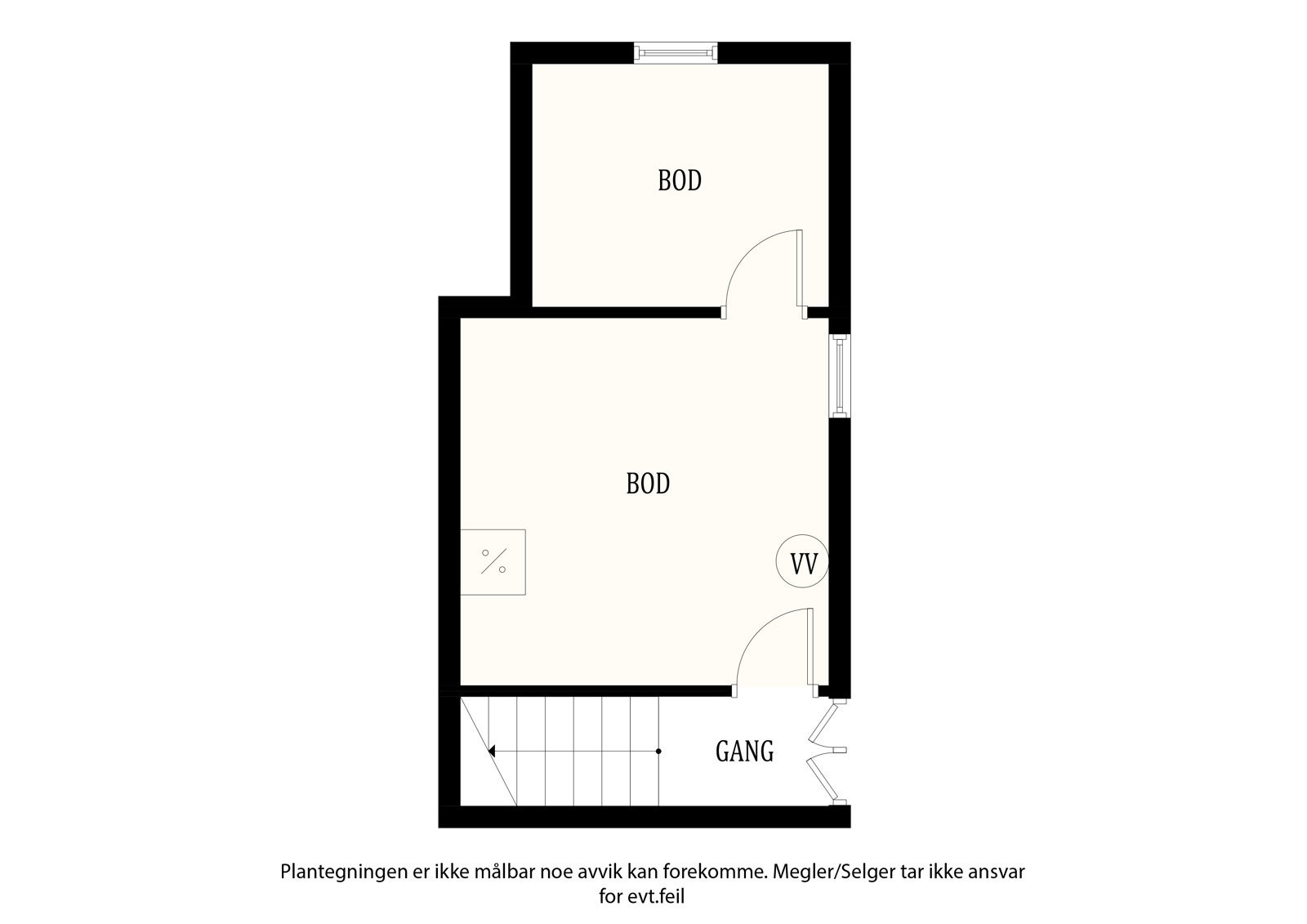 Planskisse kjeller Galleribilde