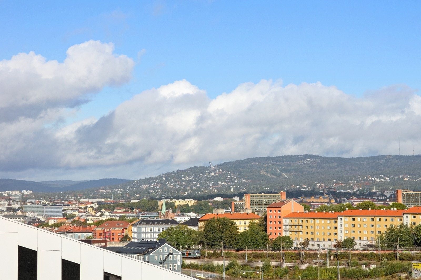 Herlig utsikt fra terrassen Galleribilde