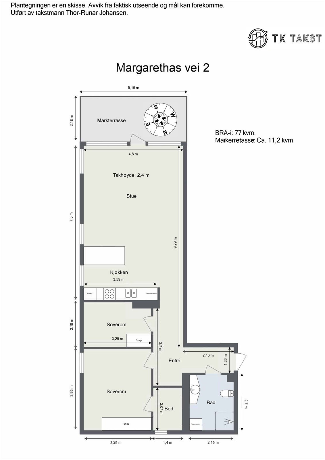 Plantegning Galleribilde