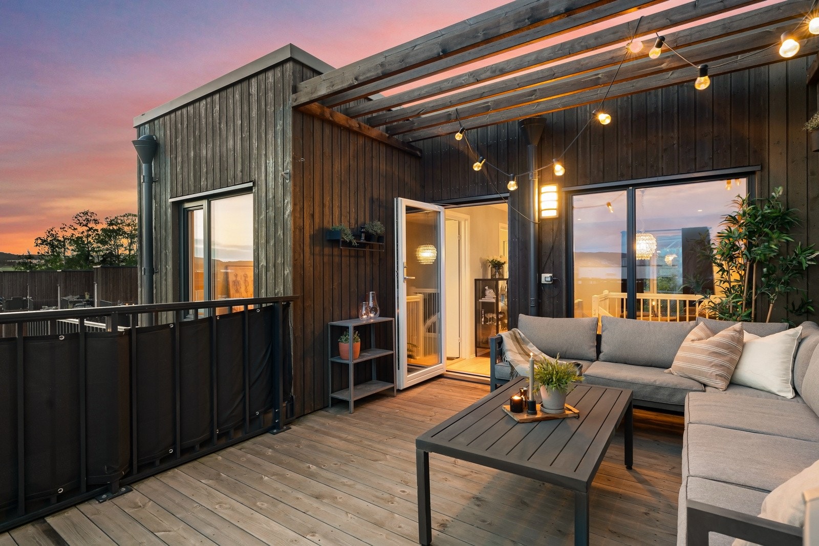 Takterrasse på 15 m2. Galleribilde
