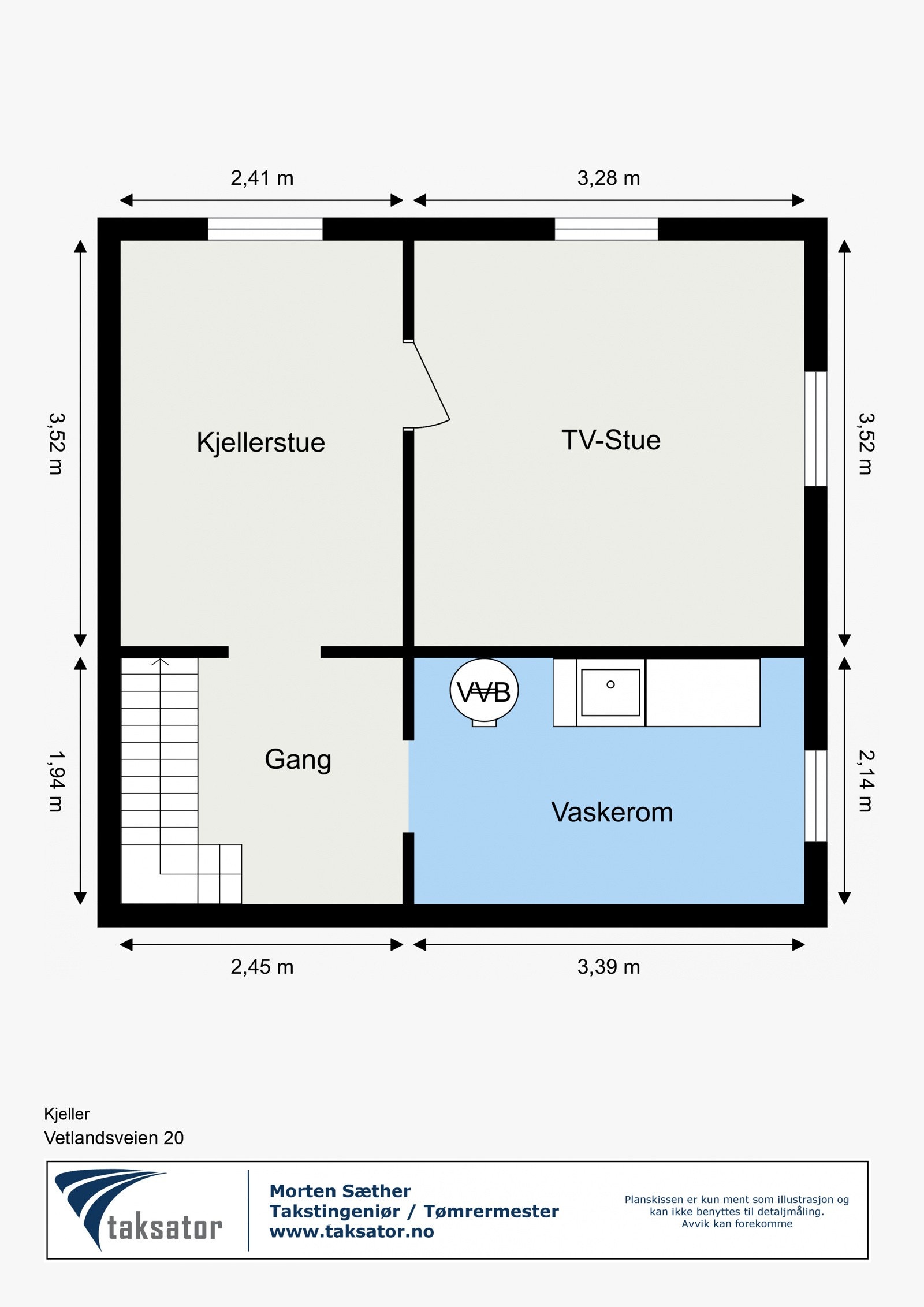 Plantegning - kjelleretasje Galleribilde