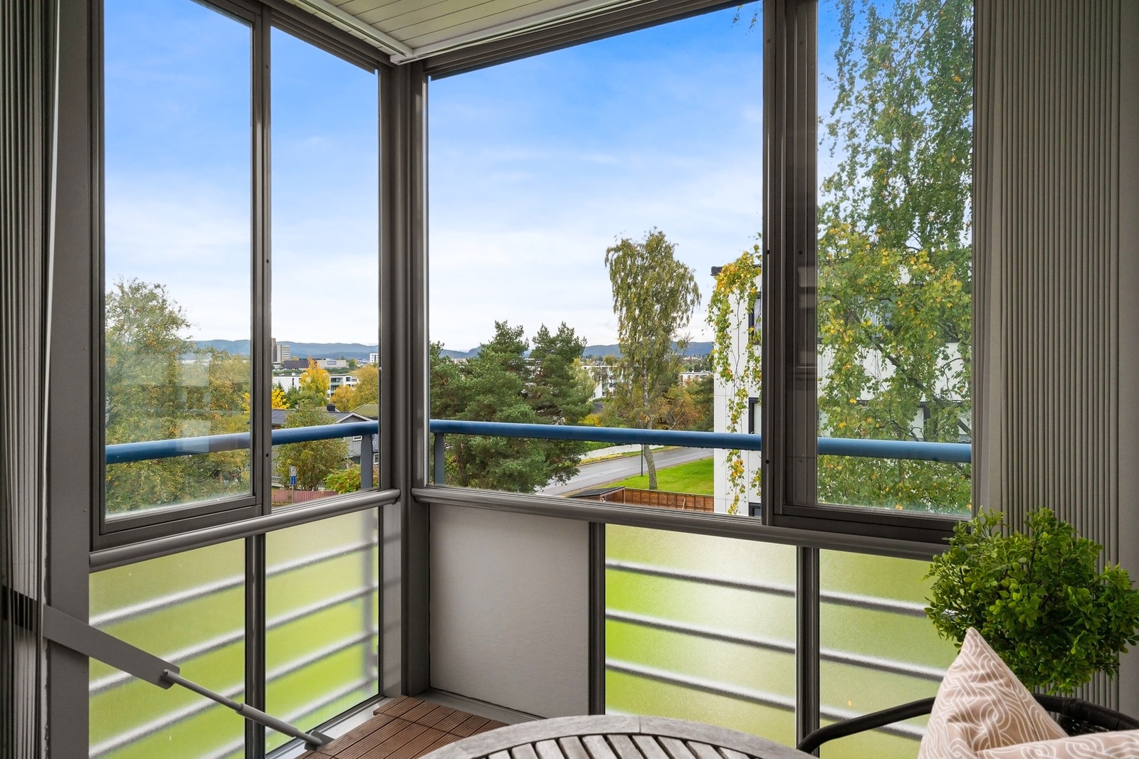 Herlig utsikt fra toppetasjen. Galleribilde