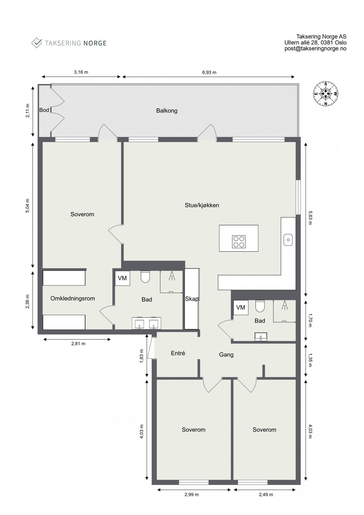 Plantegning Galleribilde