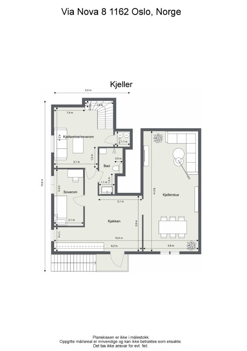 Via Nova - Underetasje med utleiedel Galleribilde