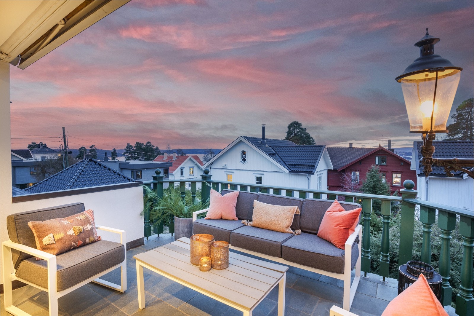 Nydelig kveld på balkongen Galleribilde