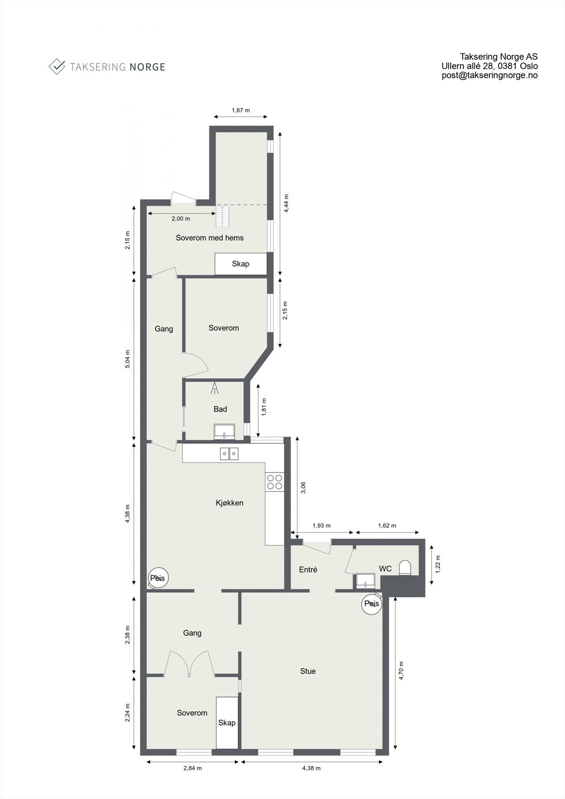 Plantegning Galleribilde