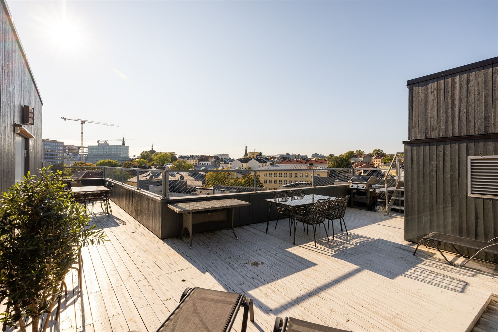 I samme oppgang er det felles takterrasse. Galleribilde