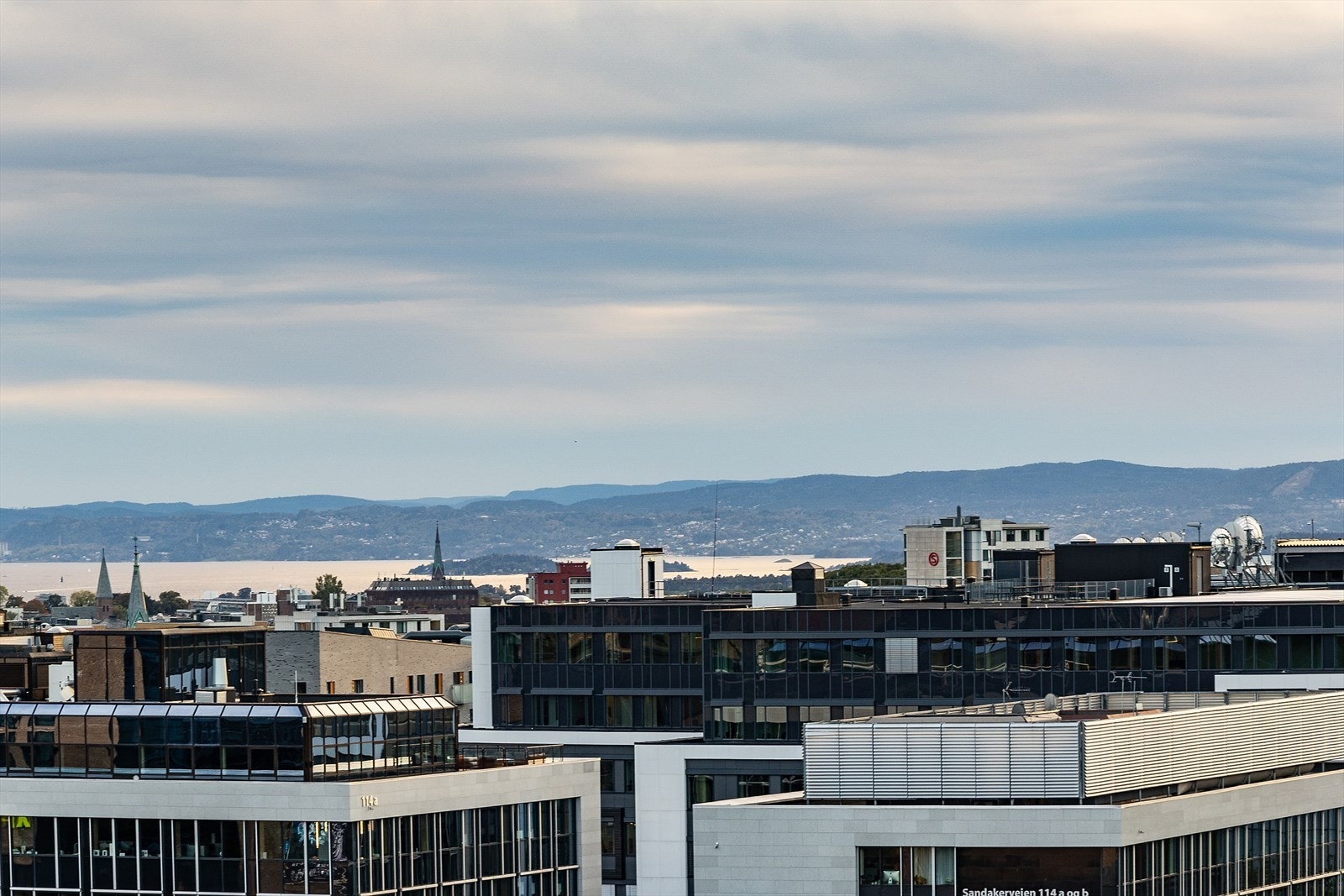 Utsikt fra takterrassen Galleribilde