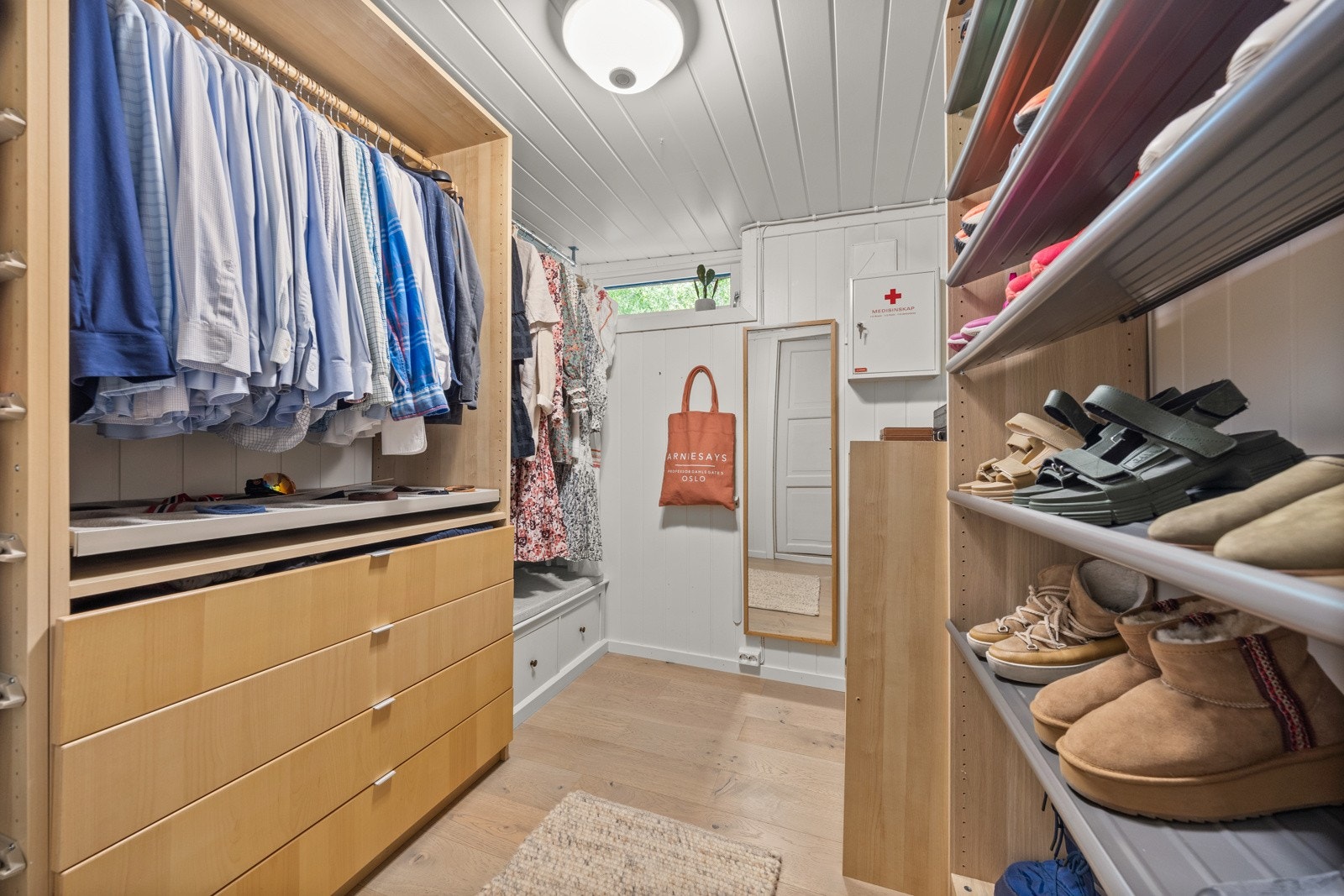 Omkledningsrom. Galleribilde