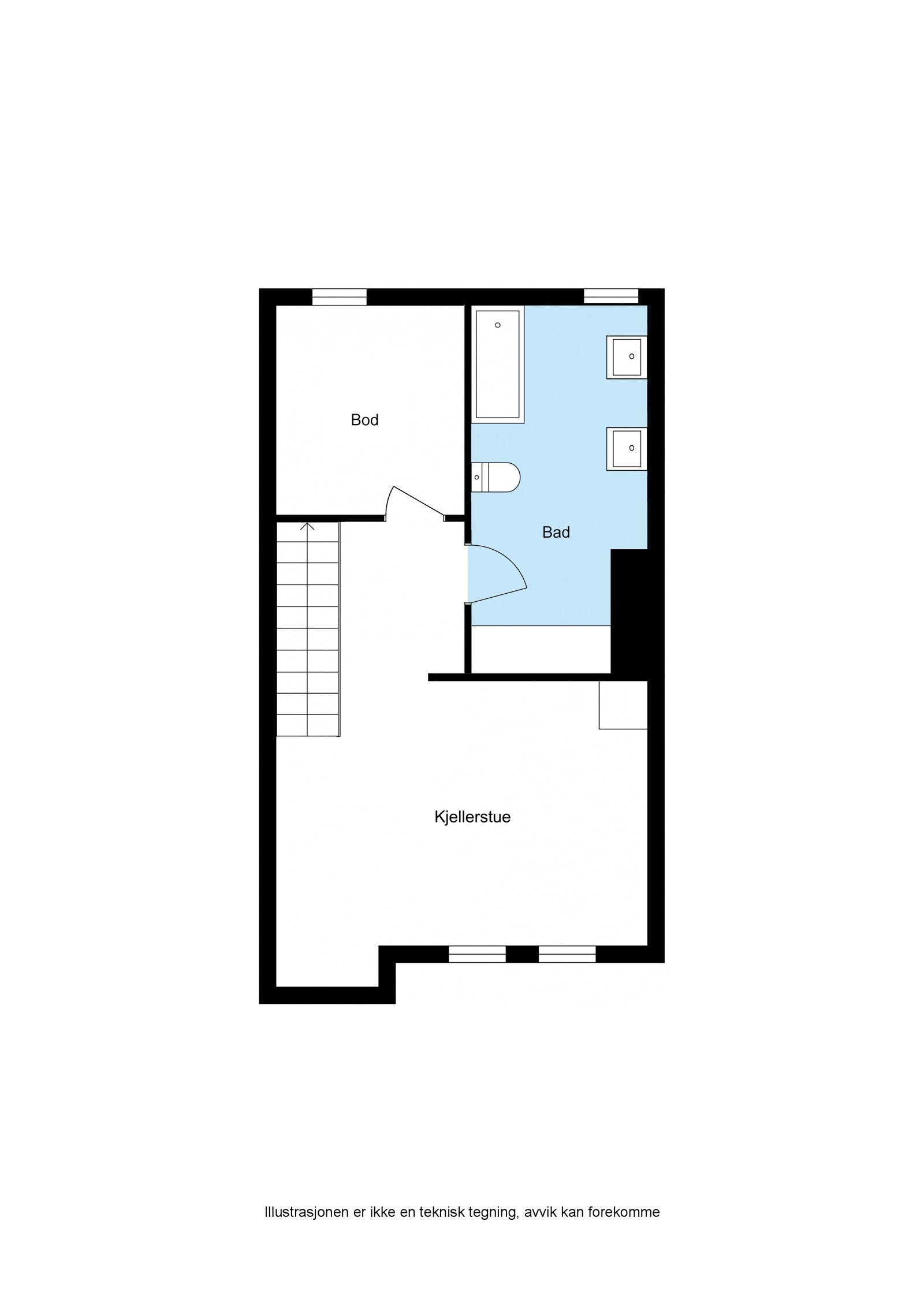 Floorplan letterhead - Engerjordet 150 - 1. Etasje - 2D Floor Plan Galleribilde