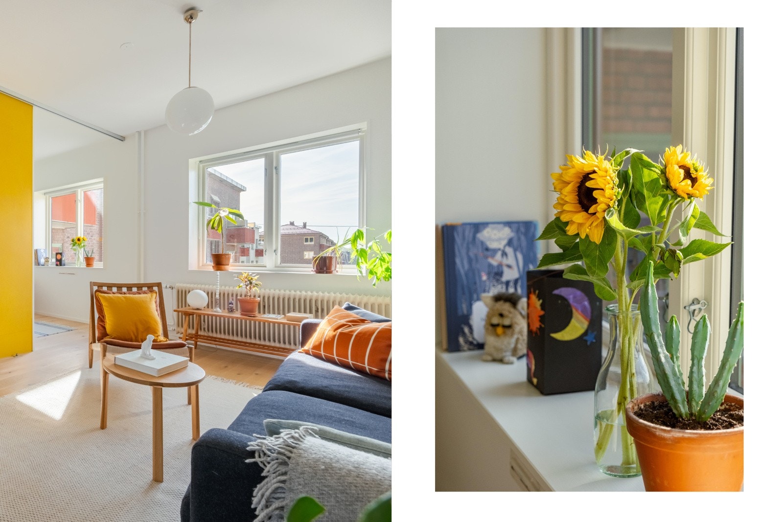 Dette er en svært lys og vakker 3-roms leilighet som ligger skjermet, rolig og tilbaketrukket i grønne omgivelser. Galleribilde