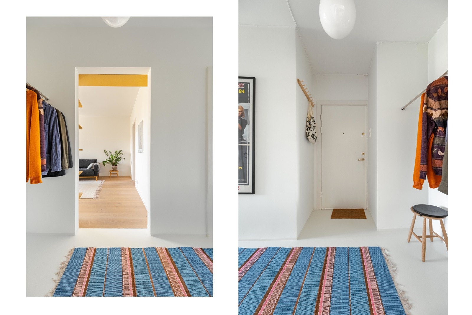 Fra stuen går vi videre inn mot entreen, eller gangen som vi sier her på Sagene. Galleribilde