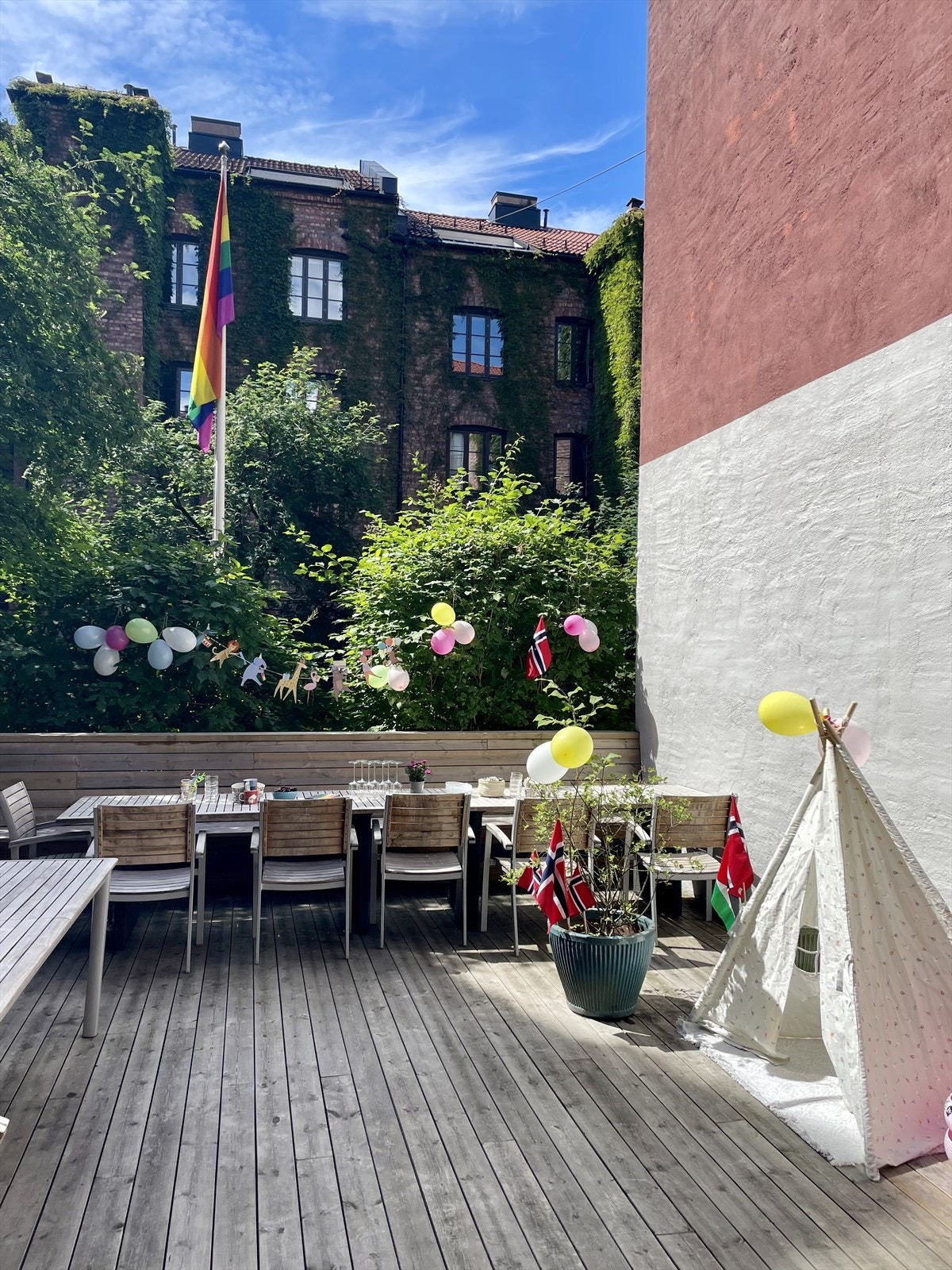 Selgers bilder fra fellesterrassen Galleribilde