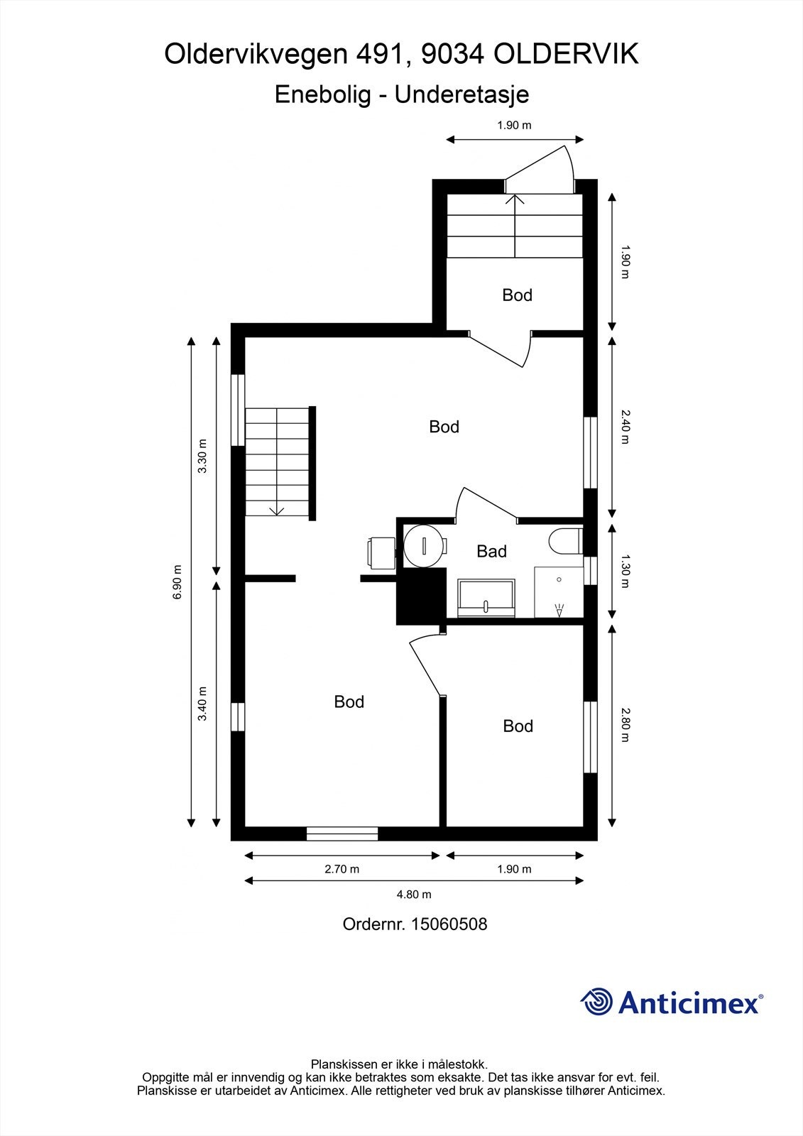 Plantegning underetasje Galleribilde