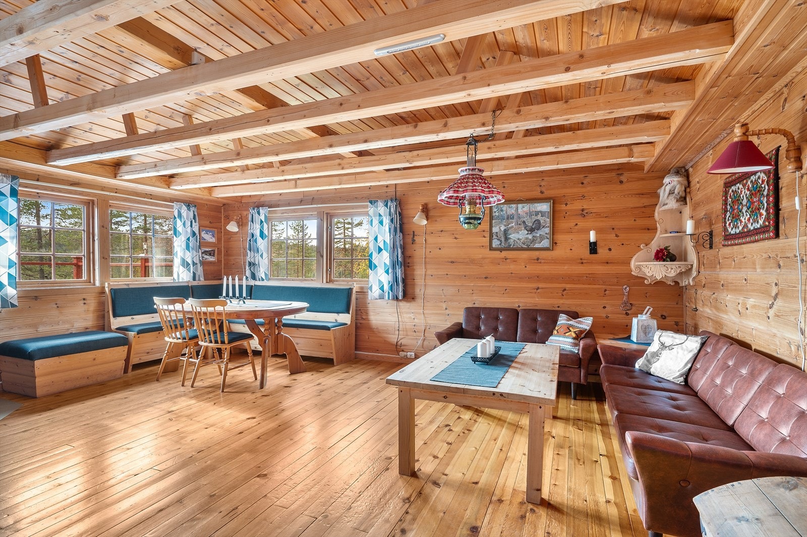 Romslig stue med god plass til hele familien Galleribilde