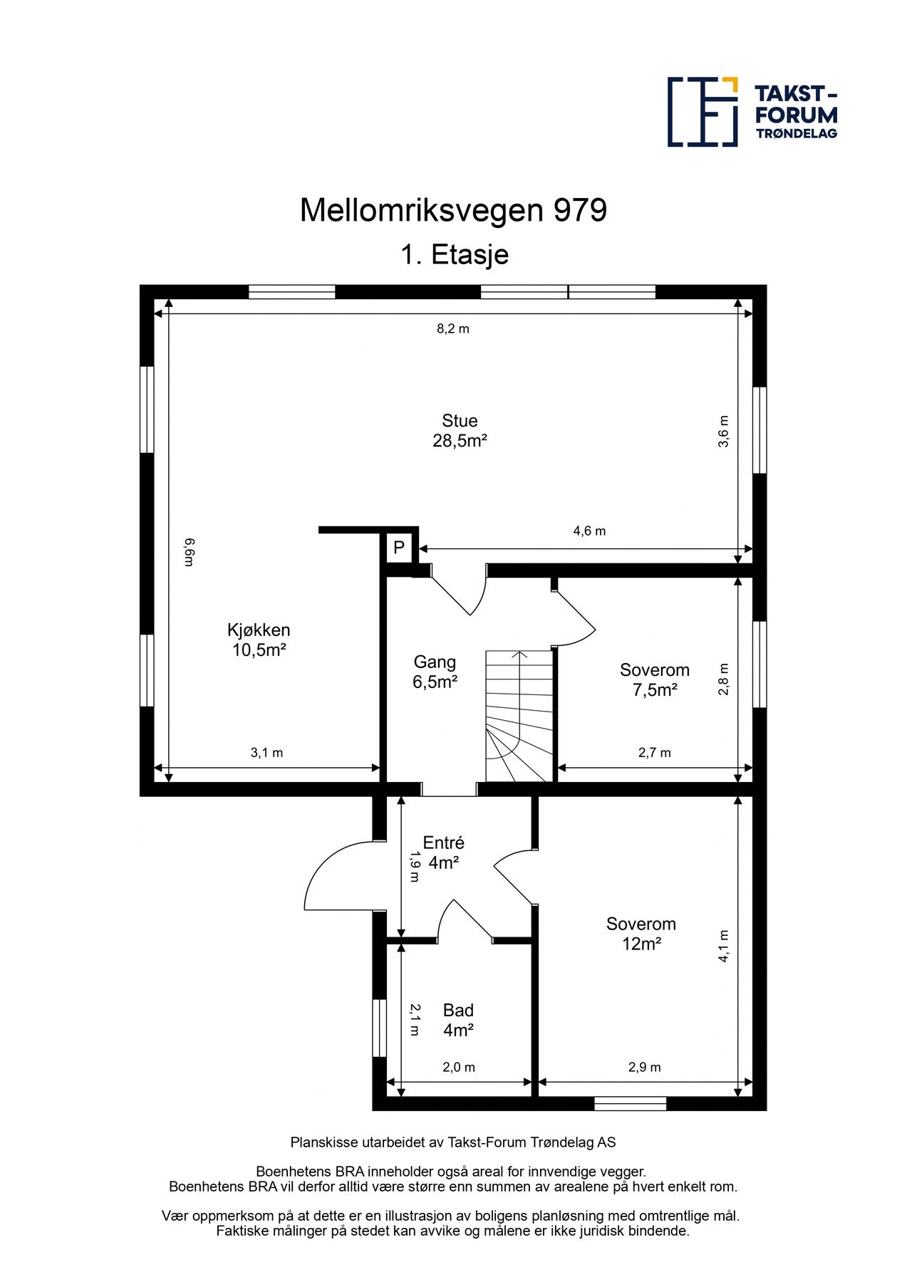 Plantegning 1. etasje. Galleribilde